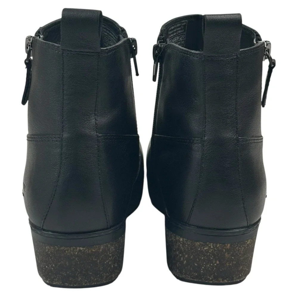 Josef Seibel Darla 02 Black Leather Ankle Boots Womens EU 40 US 9-9.5 New $170
